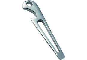 RVS sluitingsleutel, dekvuldop opener, schroevendraaier en flesopener.