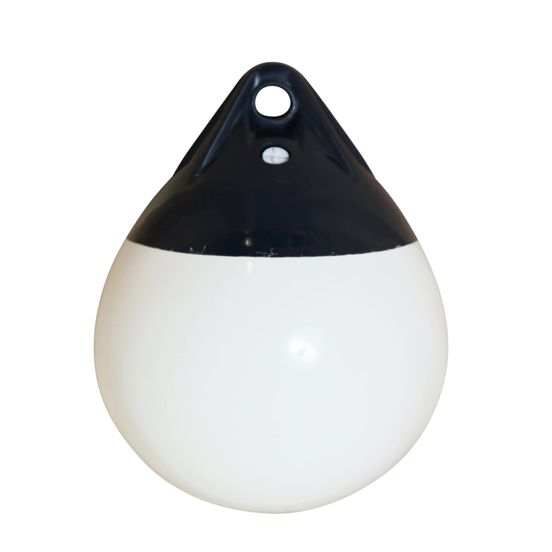 Ronde stootwillen - wit met blauwe kop