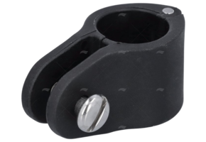 Middenstuk scharnierend voor biminitop & buiskap 22 mm - kunststof - zwart