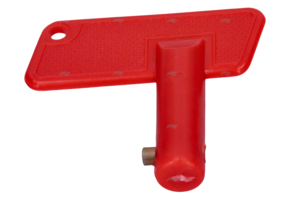 Reserve sleutel voor accu hoofdschakelaar