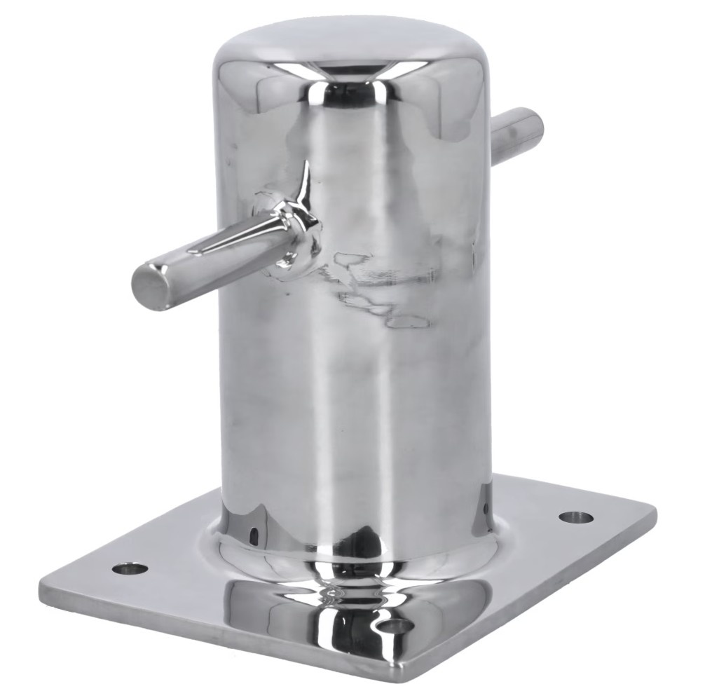 RVS bolders met voetplaat