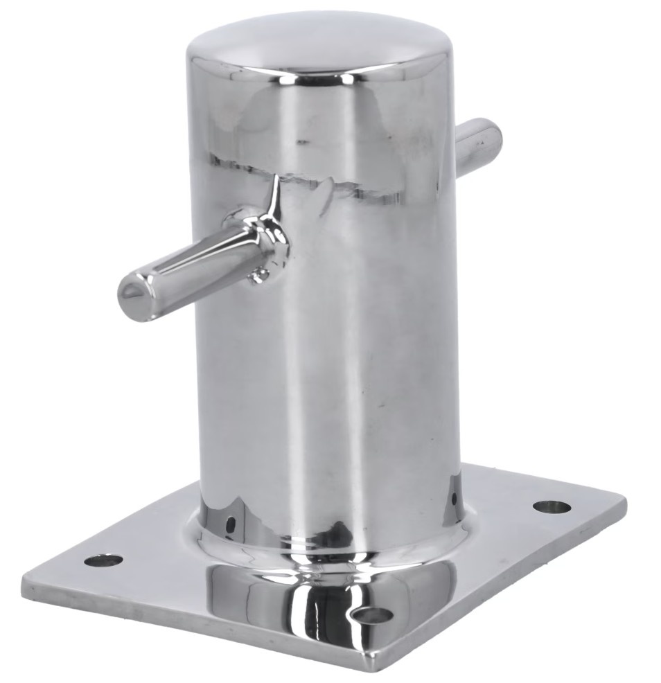 RVS bolders met voetplaat