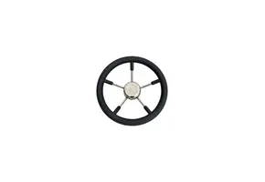 RVS boot stuurwiel met rubber grip - 5 spaken