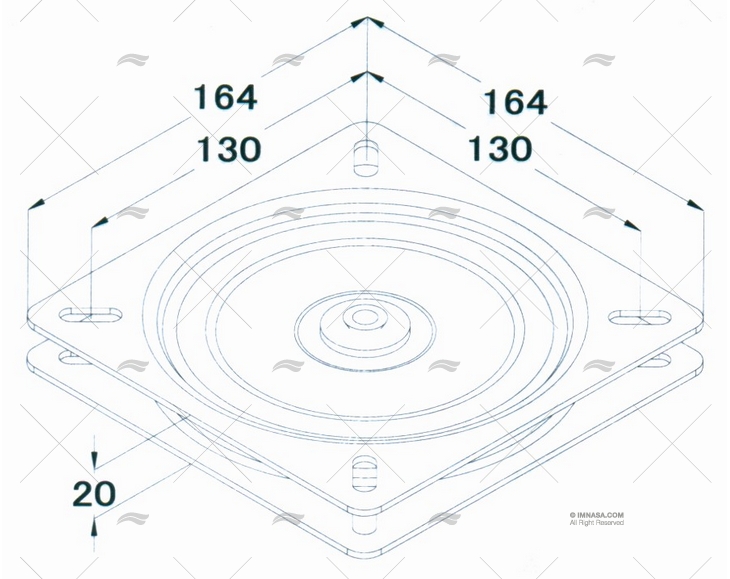 Draaiplateau voor bootstoel