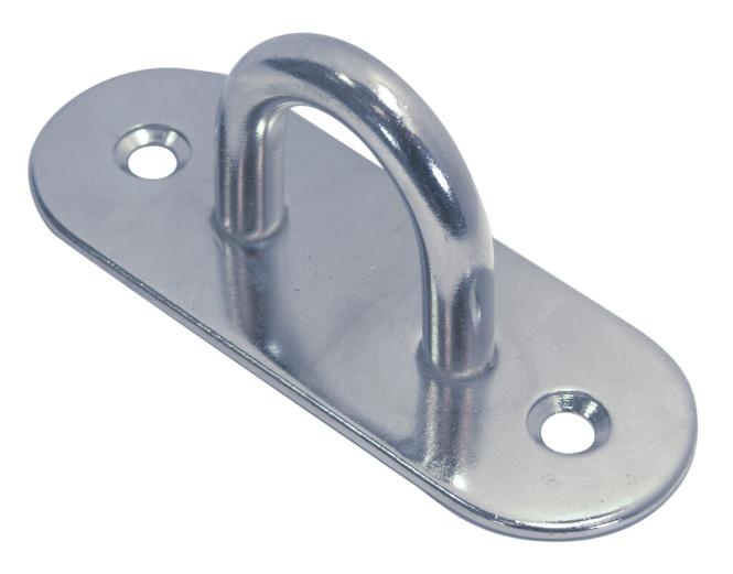 RVS Dekoog met langwerpige grondplaat