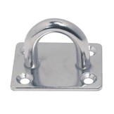 RVS Dekoog met vierkante grondplaat