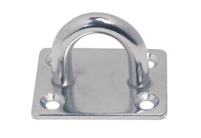 RVS Dekoog met vierkante grondplaat