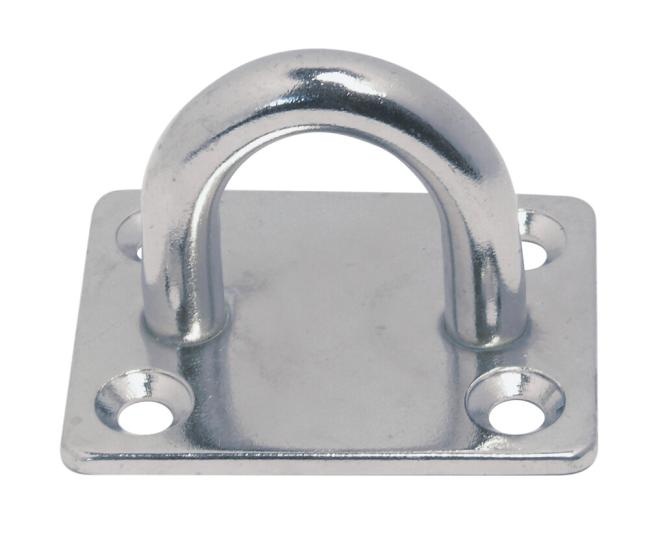 RVS Dekoog met vierkante grondplaat