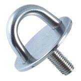 Ronde RVS oogplaat met schroefdraad