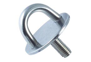 Ronde RVS oogplaat met schroefdraad