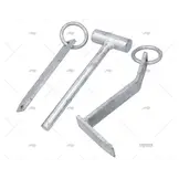 Meerpennen set plus hamer - gegalvaniseerd