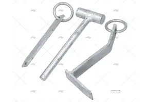 Meerpennen set plus hamer - gegalvaniseerd