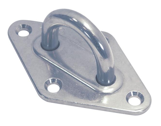 RVS Dekoog met ruitvormige grondplaat