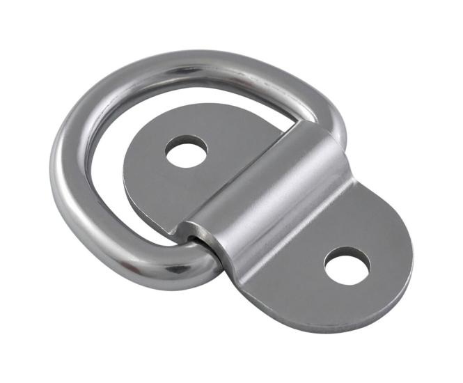 RVS grondplaat met klapbaar oog - RVS A4-AISI316