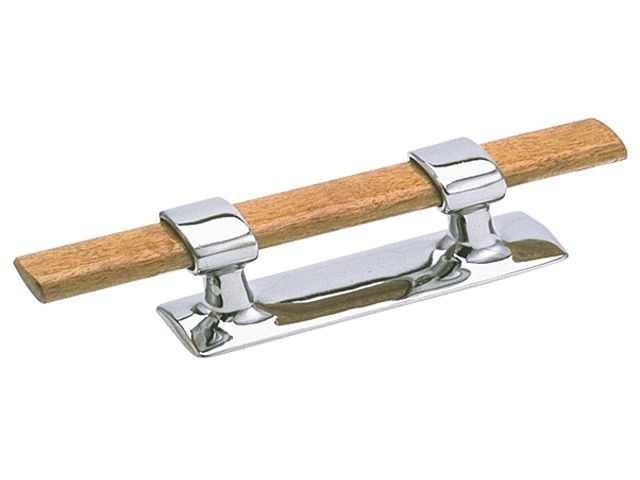 Messing verchroomde bolder met houten stok