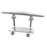 RVS kikker met draadeind en aluminium contraplaat - Roestvrij staal A4 - AISI 316