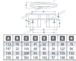 Verzonken RVS kikker met veer - RVS A4-AISI316