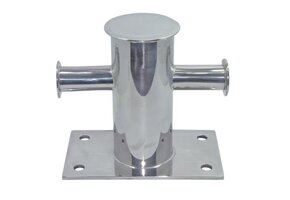 RVS bolder voor op de boot of steiger