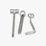 Meerpennen set plus hamer - gegalvaniseerd