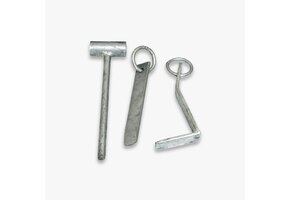 Meerpennen set plus hamer - gegalvaniseerd