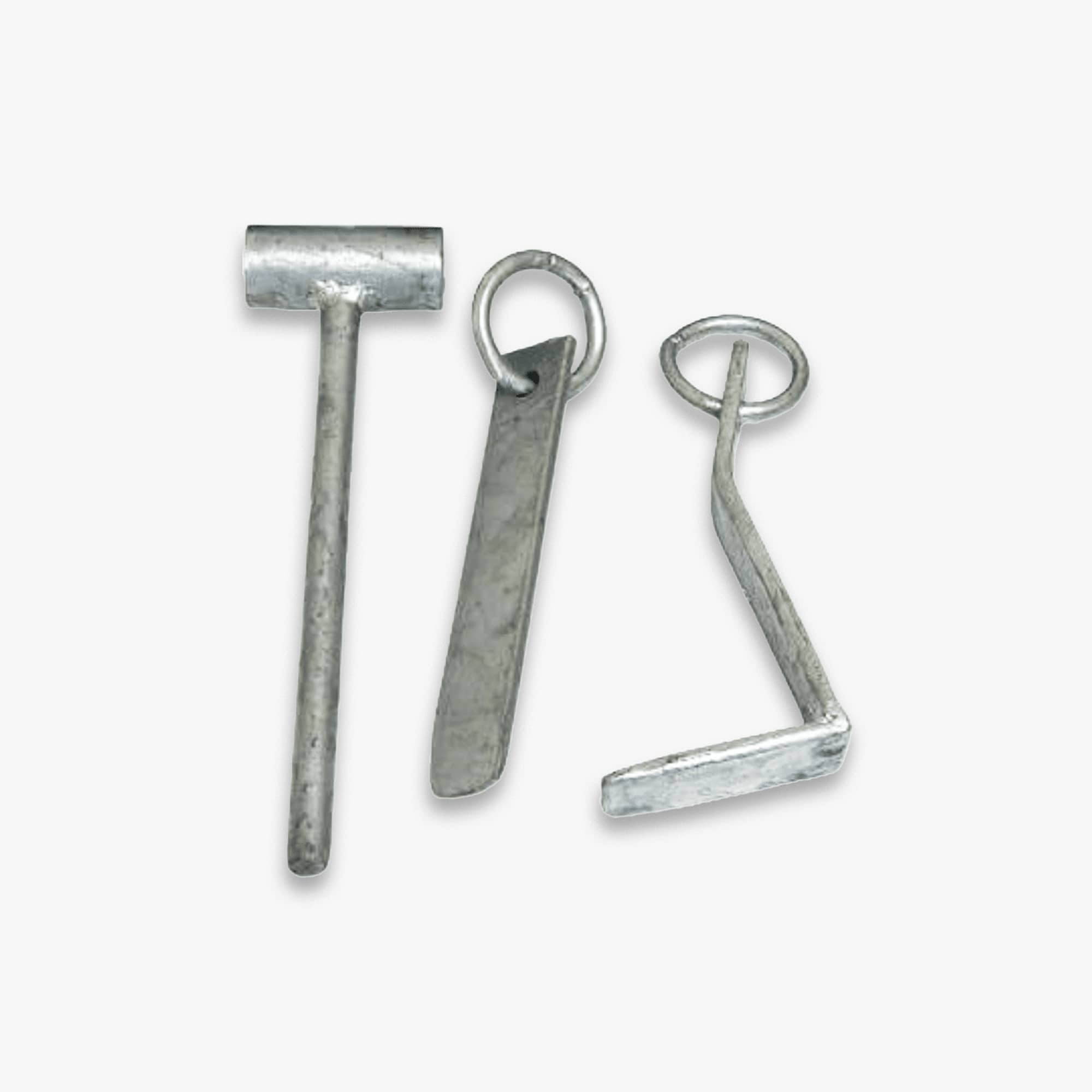 Meerpennen set plus hamer - gegalvaniseerd