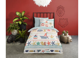 Dekbedovertrek Sea - katoen - 1-persoons