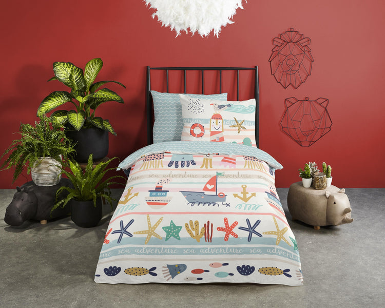 Dekbedovertrek Sea - katoen - 1-persoons