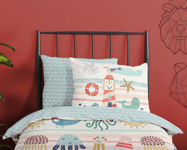 Dekbedovertrek Sea - katoen - 1-persoons