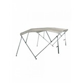 Aluminium biminitop - 4-boogs - Breedte 185 <> 198 cm - Hoogte 117 cm