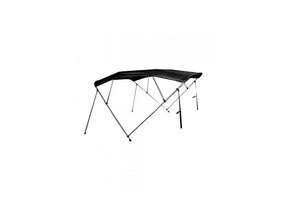 Aluminium biminitop - 4-boogs - Breedte 185 <> 198 cm - Hoogte 117 cm