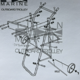 Buitenboordmotor trolley tot 60 kg