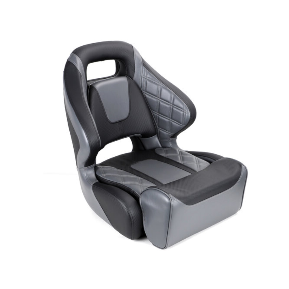 Sport Flip Up Captain Bucket Seat - Bootstoel - Zwart Charcoal - Hoge Rugleuning - Ergonomisch