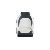 Flip-Up Stuurstoel Heavy Duty - Ergonomische Bootstoel - Hoge Rugleuning - Marine Vinyl - Zwart