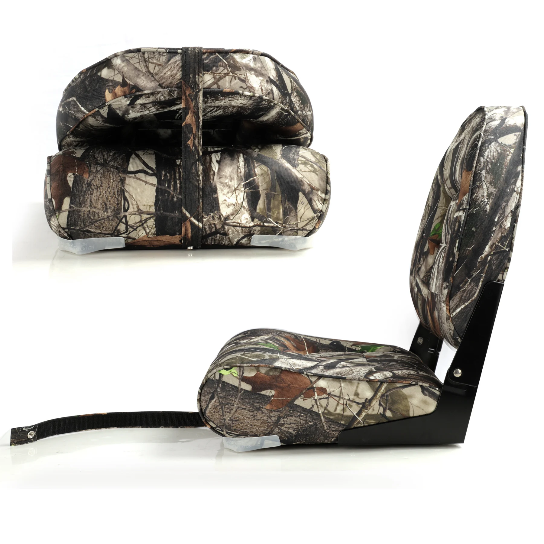 High Back Bootstoel - Camouflage - Hoge Rugleuning