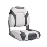 Low Back Bootstoel - Compacte Bootstoel - Lage Rugleuning - Wit Charcoal