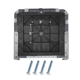 Low Back Boat Seat - Inklapbare Bootstoel - Lage Rugleuning - Wit Grijs - Compact Design