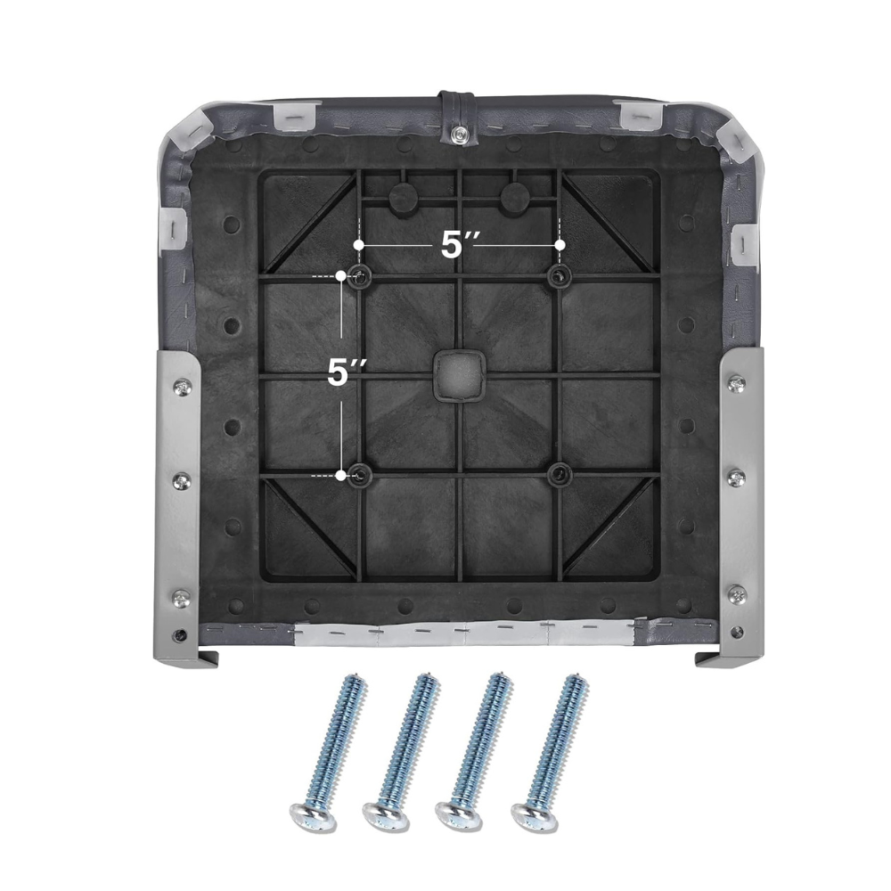 Low Back Boat Seat - Inklapbare Bootstoel - Lage Rugleuning - Wit Grijs - Compact Design