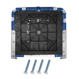 Low Back Boat Seat - Inklapbare Bootstoel - Lage Rugleuning - Wit Navy - Compact Design