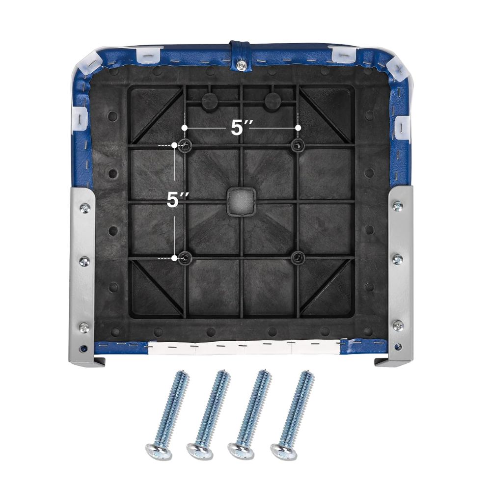 Low Back Boat Seat - Inklapbare Bootstoel - Lage Rugleuning - Wit Navy - Compact Design
