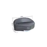 Pro Casting Bootstoel - Lage Visstoel - Antraciet - Marine Vinyl - Compact