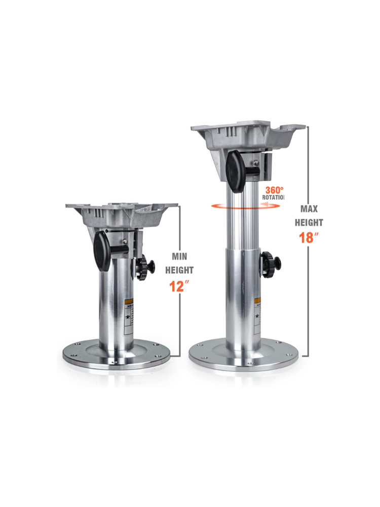 Verstelbare Stoelpoot De Luxe - hoogte verstelbaar 30-45 cm