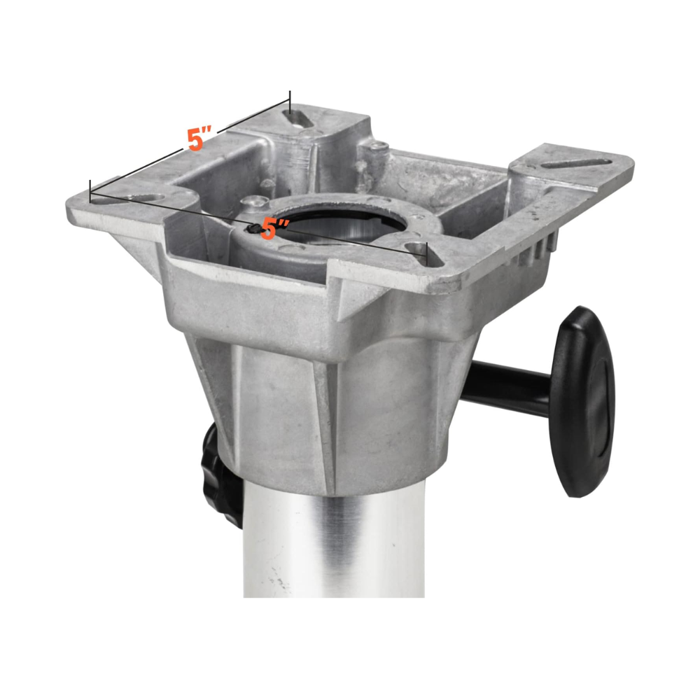 Verstelbare Stoelpoot Boot - Aluminium Stoelpoot Met Slede - 35 Tot 50 Cm - 360 Graden Draaibaar - Vergrendelbaar