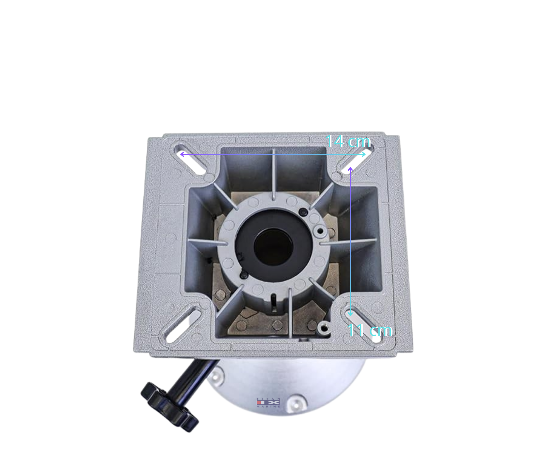 Stoelpoot De Luxe Inbouw - 38 Cm - Stoelpoot Boot - Vaste Montage - Universeel