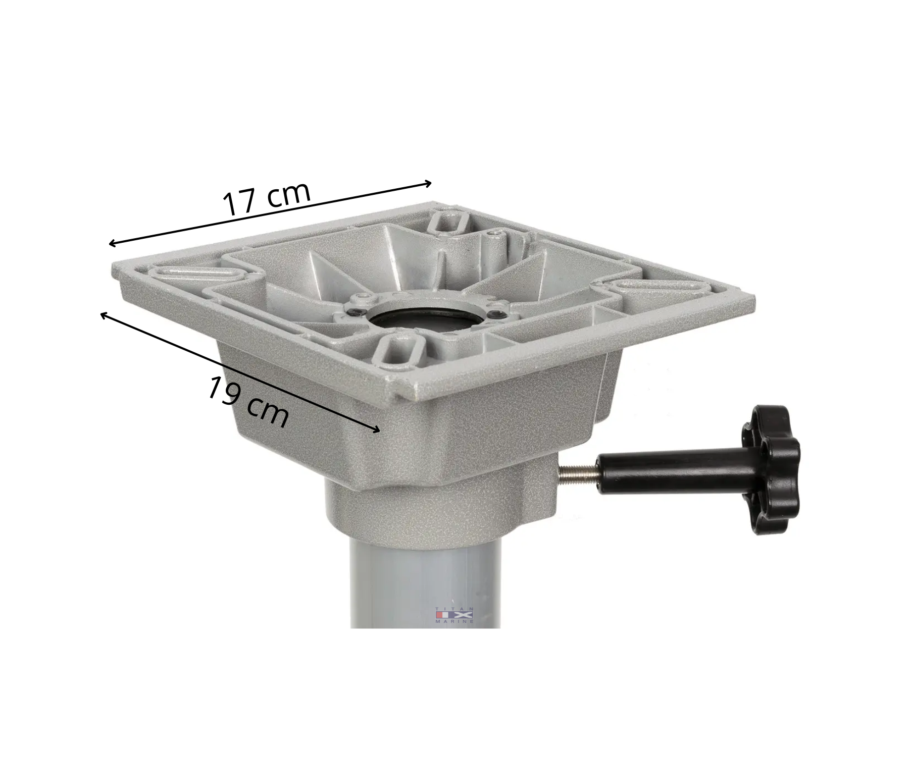 Stoelpoot De Luxe Inbouw - 38 Cm - Stoelpoot Boot - Vaste Montage - Universeel