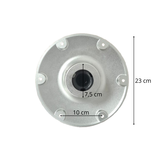 Stoelpoot met slede- Hoogte  38 cm - aluminium - voor en achteruit verstelbaar