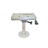 Stoelpoot met slede- Hoogte  38 cm - aluminium - voor en achteruit verstelbaar