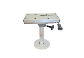 Stoelpoot met slede- Hoogte  38 cm - aluminium - voor en achteruit verstelbaar