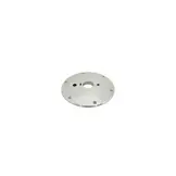 Ovale tafelblad set met 2 RVS bekerhouders - Inclusief tafelpoot 68,5 cm - aluminium