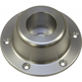 Aluminium tafelpoot - 68,5 cm - met vloerplaat en tafelbase