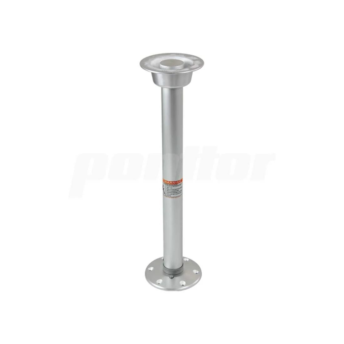 Aluminium tafelpoot - 68,5 cm - met vloerplaat en tafelbase